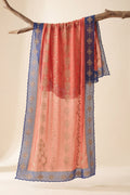 Printed Organza Dupatta in Blue