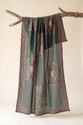Printed Organza Dupatta in Green