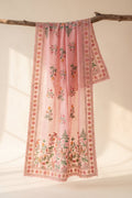 Printed Organza Dupatta in Pink