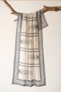 Printed Organza Dupatta in Ivory