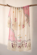 Printed Organza Dupatta in Ivory