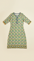 Mint Leaf Patterned Kurti