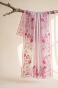 Printed Organza Dupatta in Pink